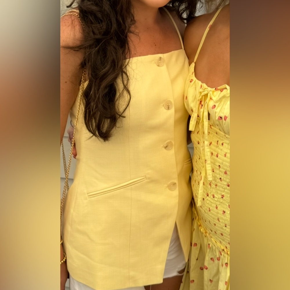 Yellow Button-Down Shirt